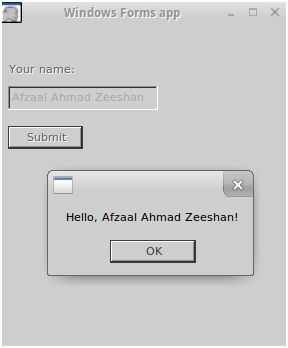 Entering the data and seeing that it works 